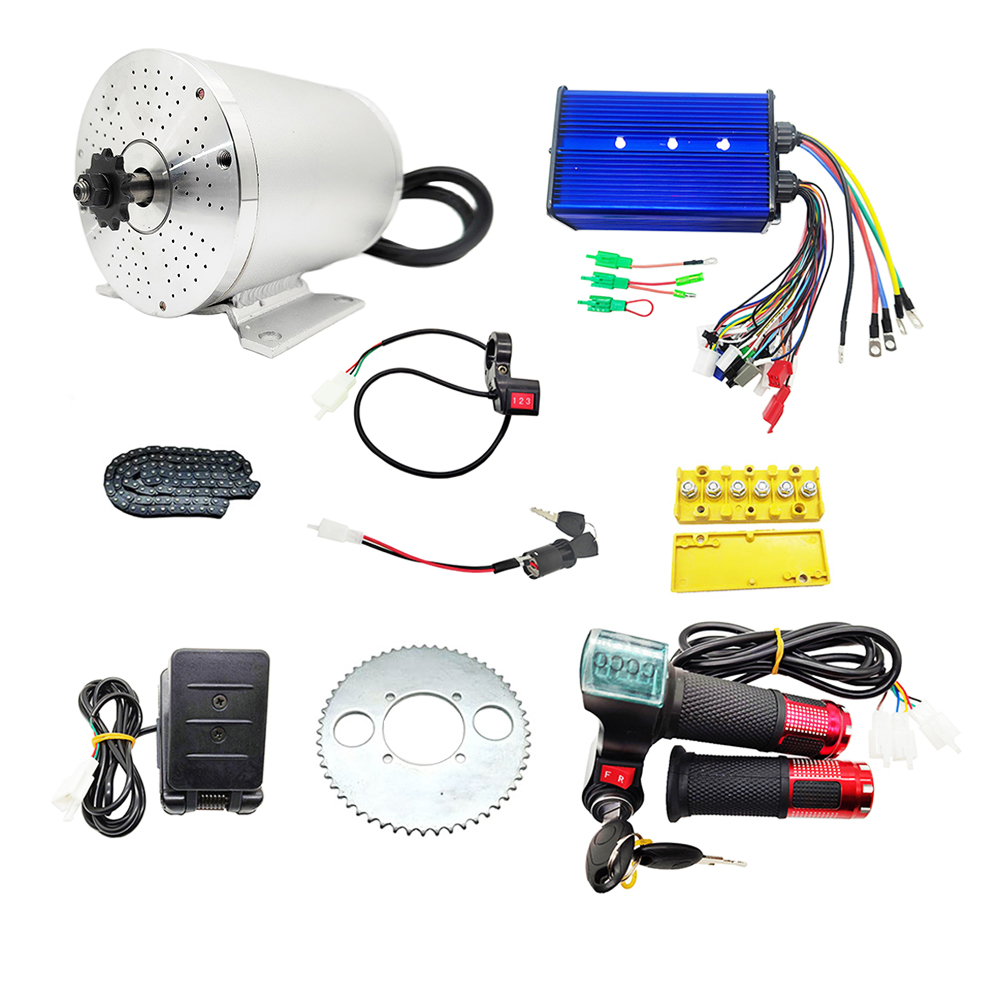 Mid Drive Motor Kit 72V 3000W - Kit de Motor Elétrico DC Sem
