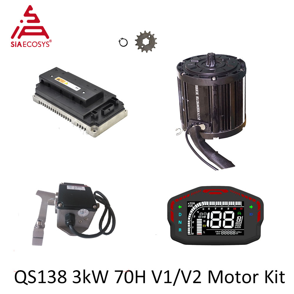 Mid Drive Motor Kit 72V 3000W - QSMOTOR QS138 3000W 72V Kit de