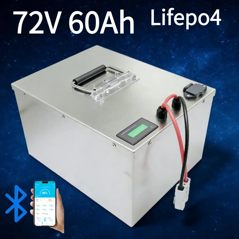 72V 60Ah Lifepo4 Battery Pack - Bateria LiFePO4 72V 60Ah com Controle