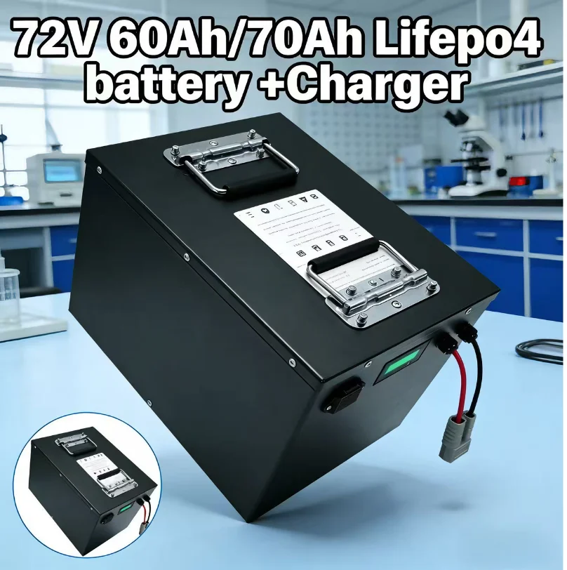 72V 60Ah Lifepo4 Battery Pack - Bateria LiFePO4 de 72V para Uso