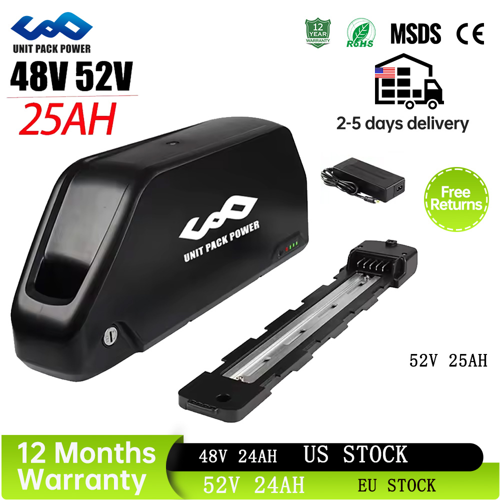 60V 30Ah Electric Scooter Battery - Bateria de E-Bike Downtube 52V 25AH
