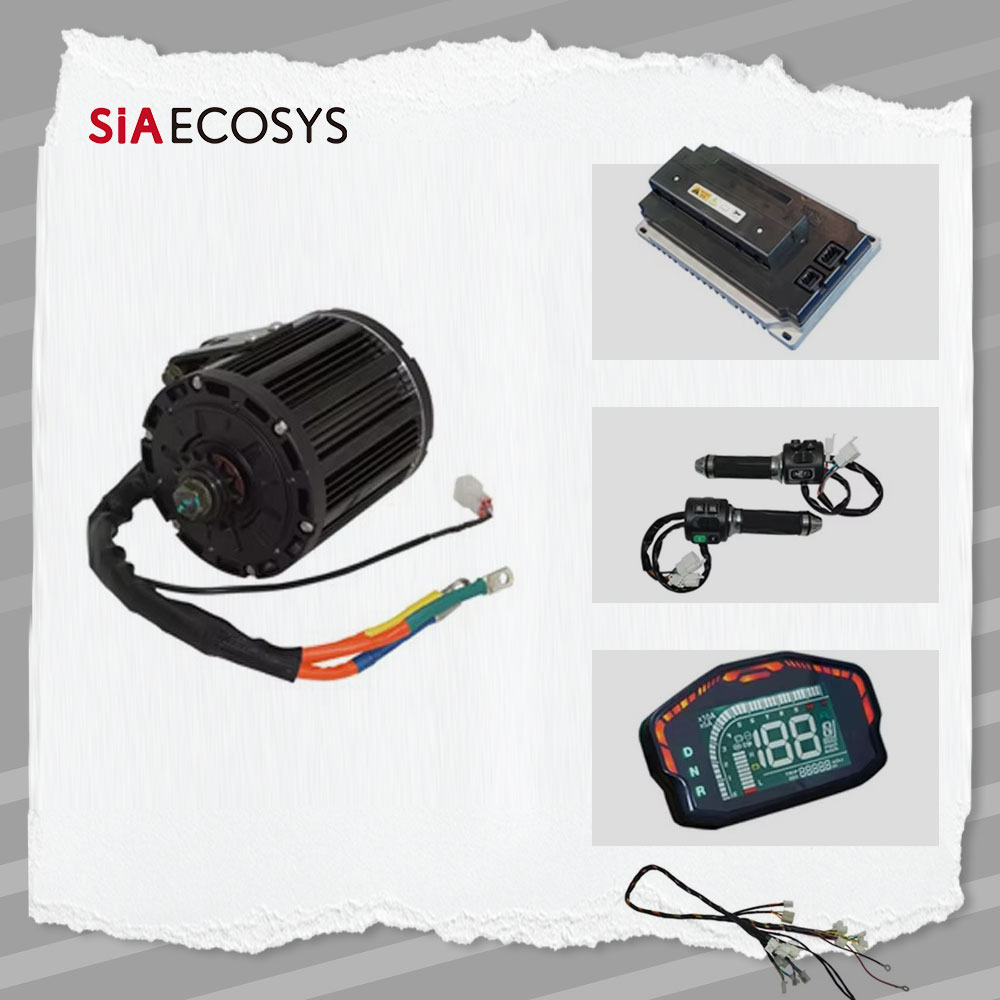 Electric Motorcycle Conversion Kit 72V - Kit de motor de acionamento médio