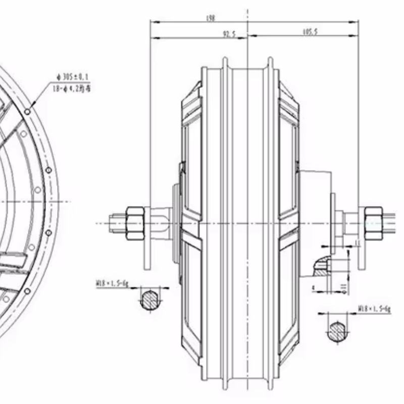 Motor QS 273 Modelo 72v-144v M - Qs273 Hub Motor 8000W 72V avaliação e preço