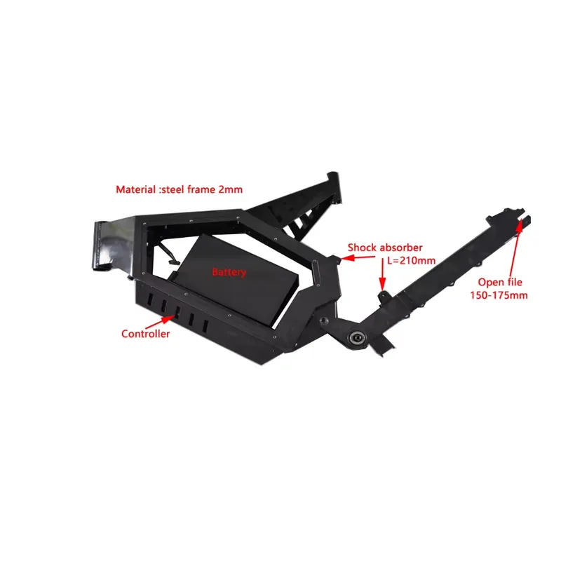 Quadro de Bicicleta Elétrica S - 8000W Stealth Bomber Ebike avaliação e preço