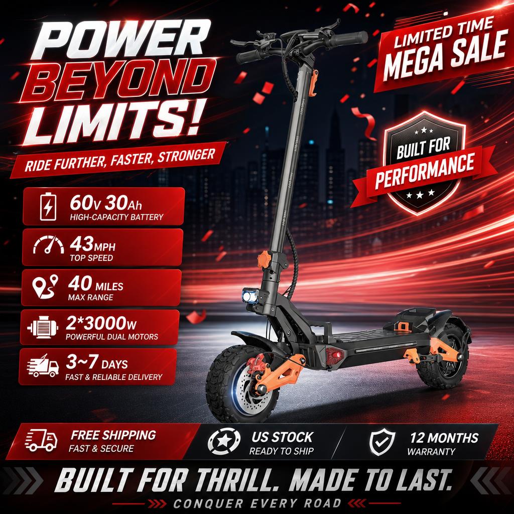Patinete Elétrico Adulto FREEB - 60V 30Ah Electric Scooter Battery avaliação e preço
