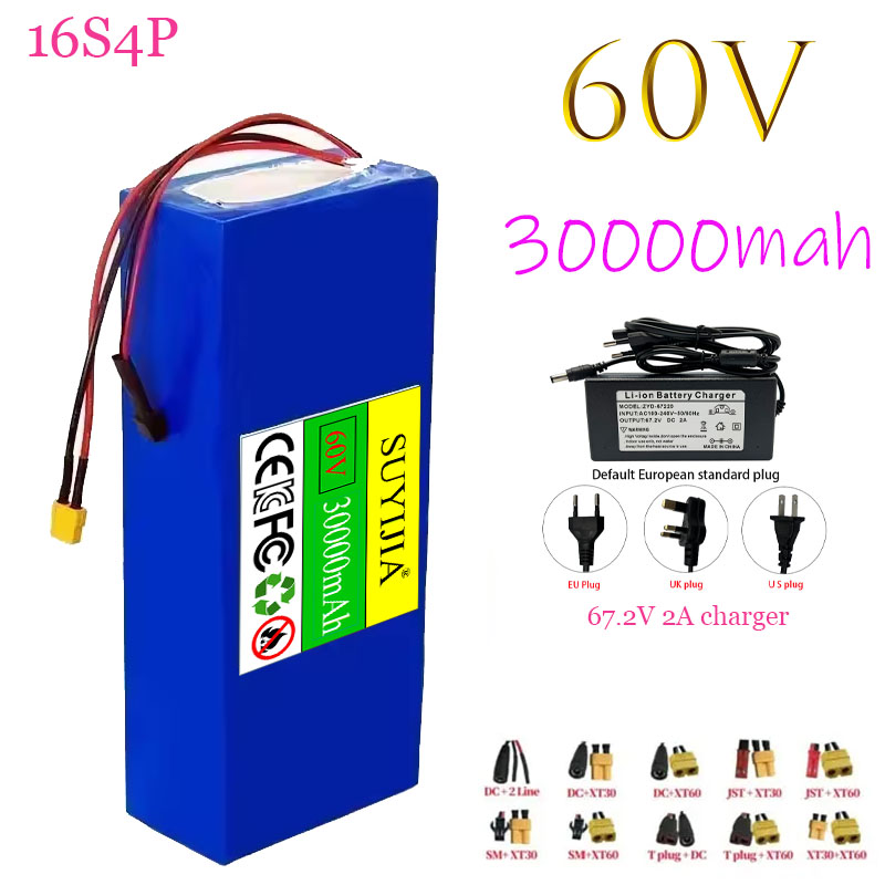 Bateria de Íon de Lítio 60V 10 - 60V 30Ah Electric Scooter Battery avaliação e preço