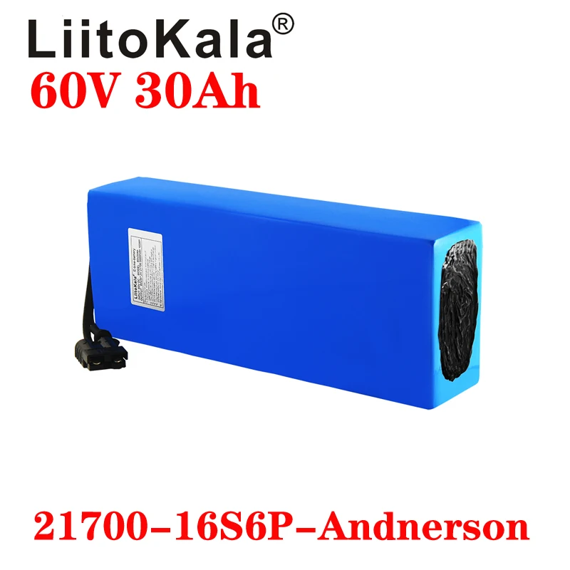 LiitoKala Scooter elétrico bat - 60V 30Ah Electric Scooter Battery avaliação e preço