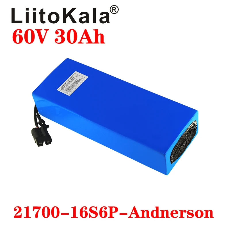 LiitoKala Scooter elétrico bat - 60V 30Ah Electric Scooter Battery avaliação e preço