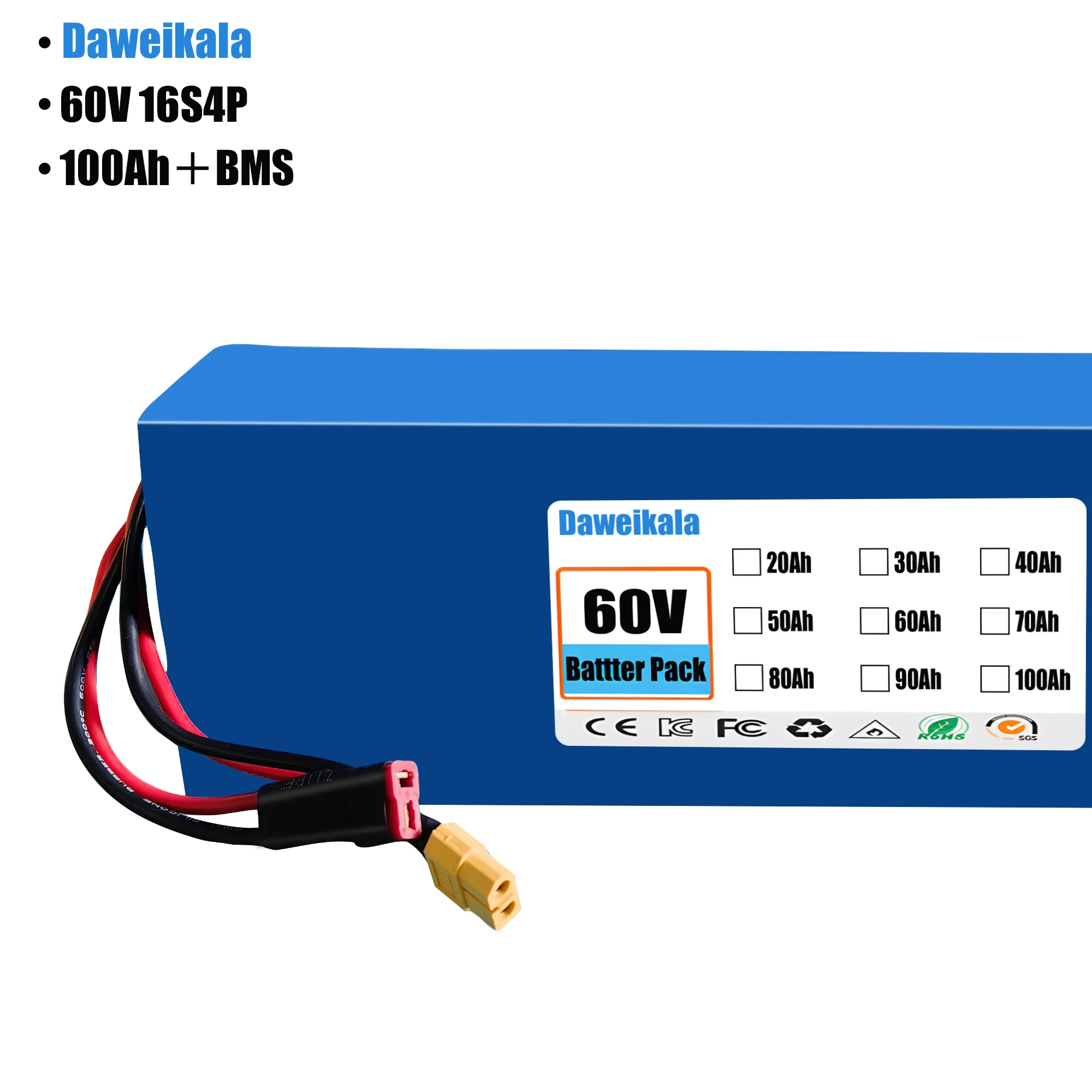 60V 100Ah 16s4p bateria de íon - 60V 30Ah Electric Scooter Battery avaliação e preço