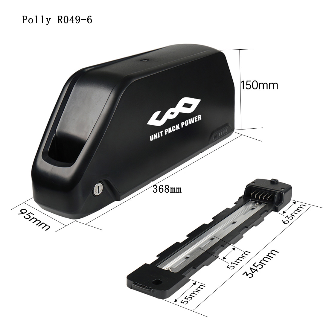 Bateria de E-Bike Downtube 52V - 60V 30Ah Electric Scooter Battery avaliação e preço
