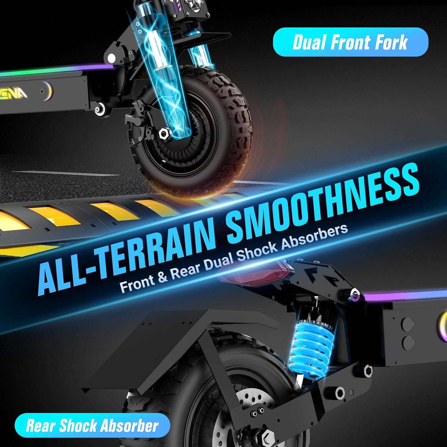 Scooter Elétrico Dobrável ONEC - 60V 5600W Dual Motor Electric Scooter avaliação e preço