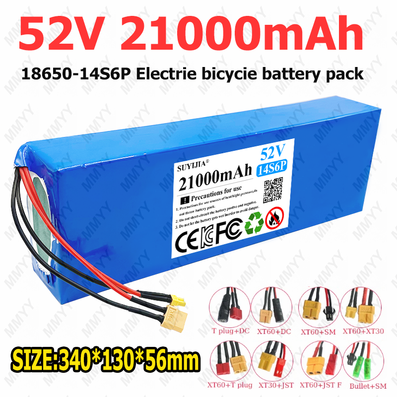 Bateria de Lítio 52V 21Ah 14S6 - 60V 30Ah Electric Scooter Battery avaliação e preço