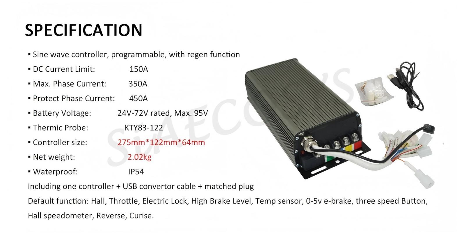 Kit Controlador de Motor Progr - Sabvoton Svmc72150 Controller Kit avaliação e preço