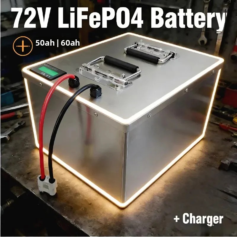 72V 50Ah 50A 60Ah 60 Ah 60A ba - 72V 60Ah Lifepo4 Battery Pack avaliação e preço